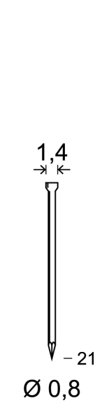 Minibrads JA-21 Inox