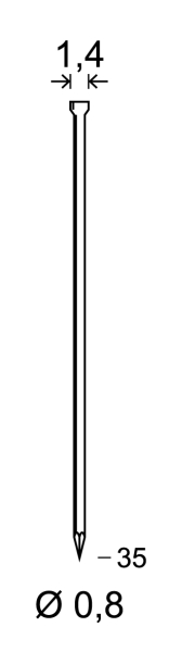 Minibrads JA-35 Inox