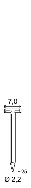 Nägel T-25 béton