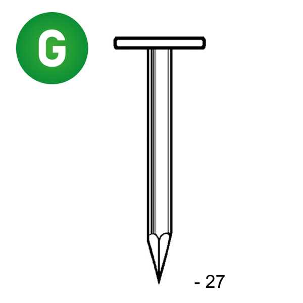TEL Glatt verzinkt 2,5x27 - 5