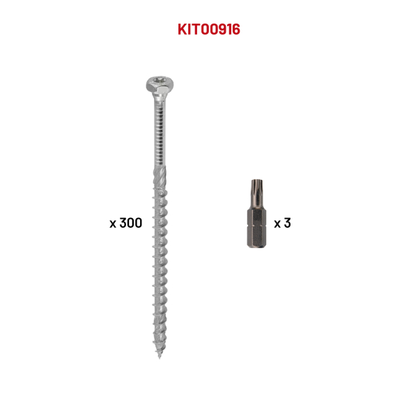 300 VBHT 8,0 x 80 + 3 emb TX40